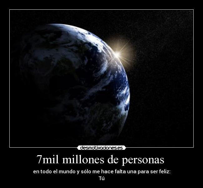 7mil millones de personas -