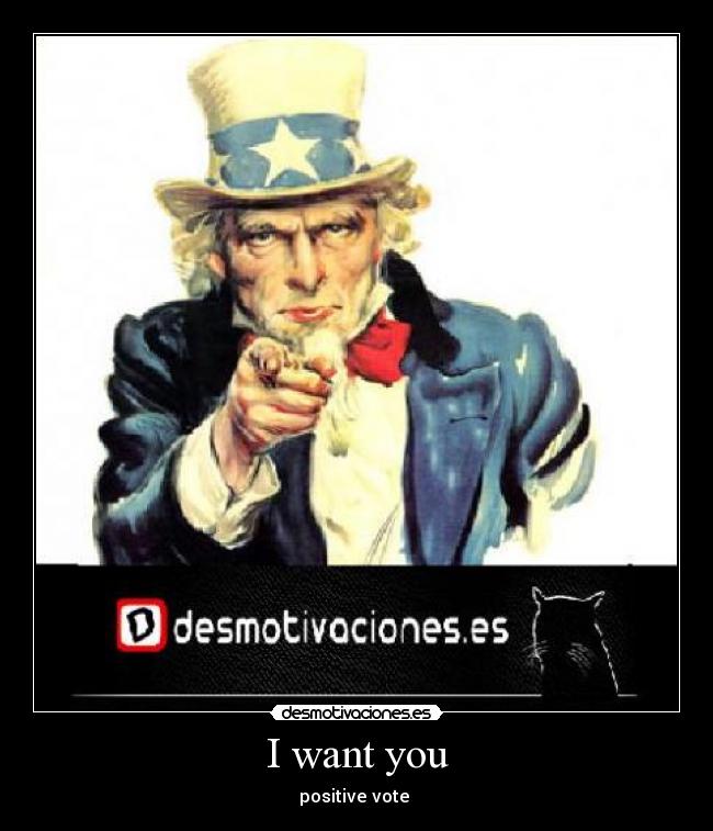 I want you -