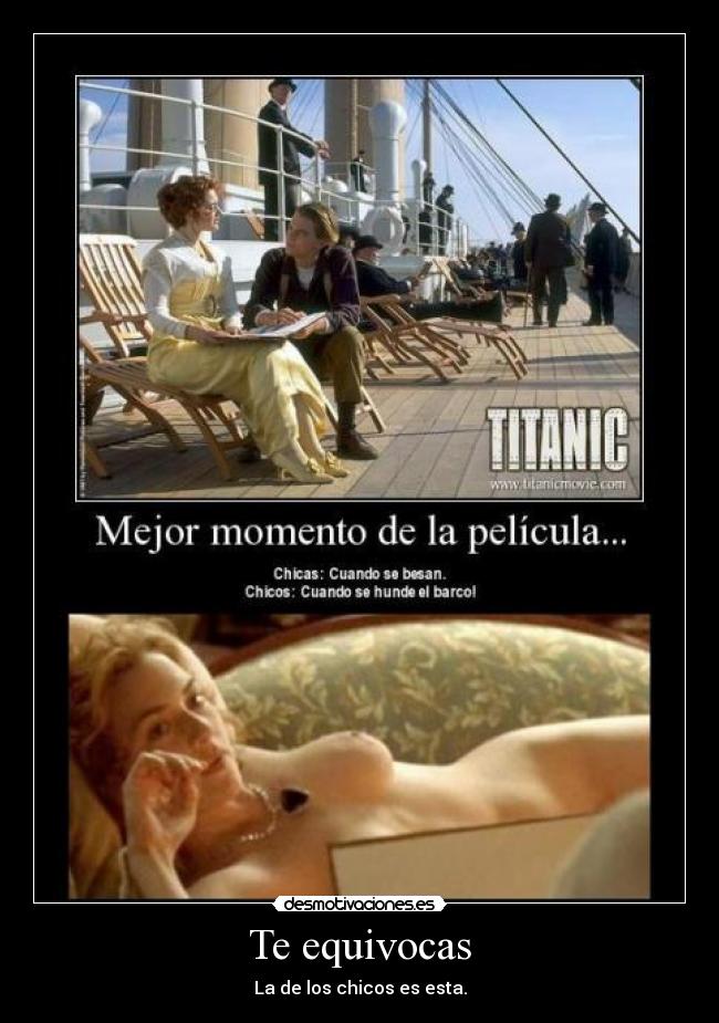 Te equivocas - La de los chicos es esta.