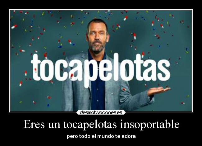 Eres un tocapelotas insoportable - 