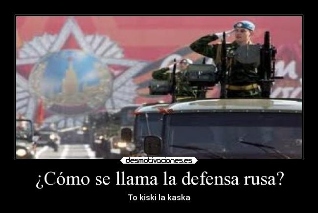 ¿Cómo se llama la defensa rusa? - To kiski la kaska