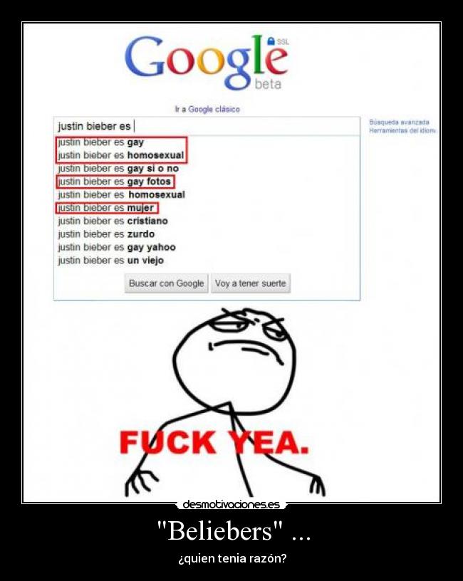 Beliebers ... - ¿quien tenia razón?