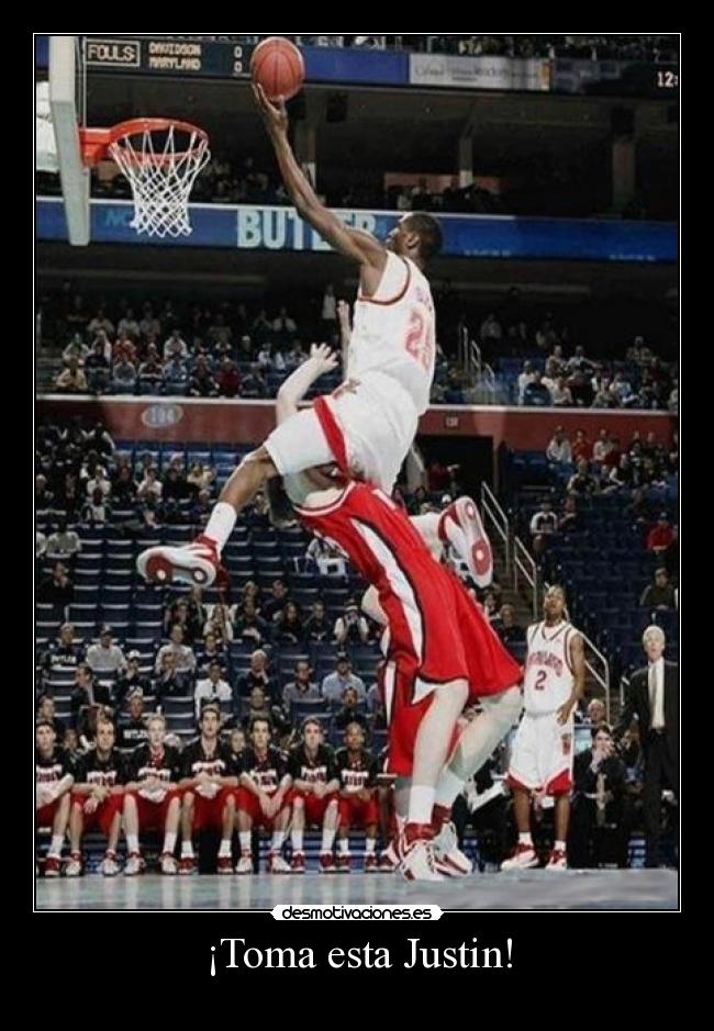 ¡Toma esta Justin! -