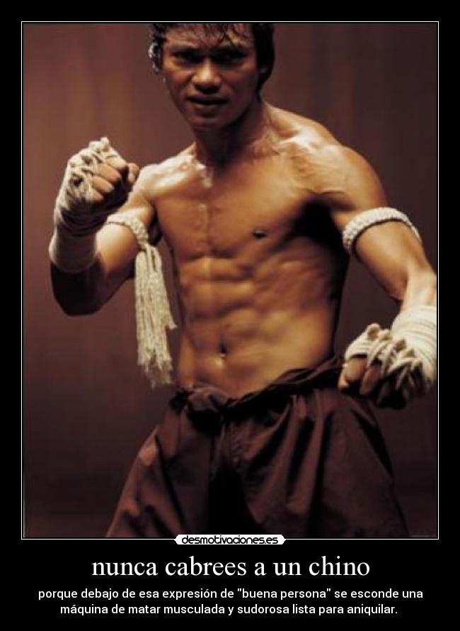nunca cabrees a un chino - 