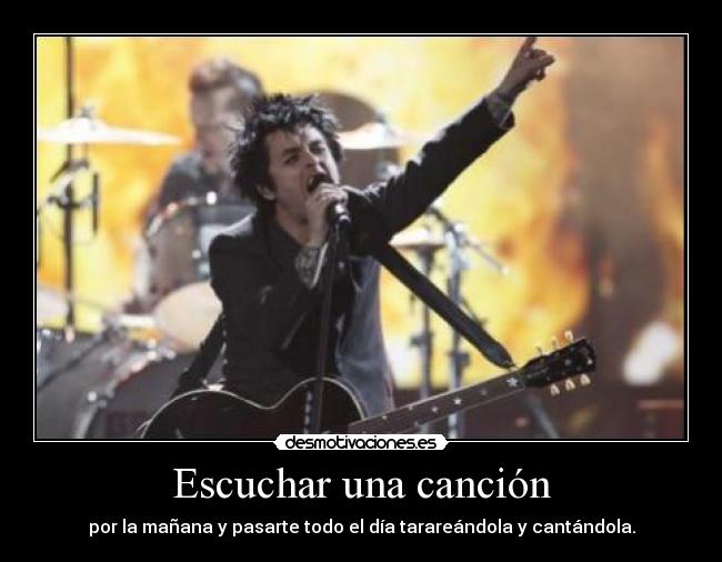 Escuchar una canción -