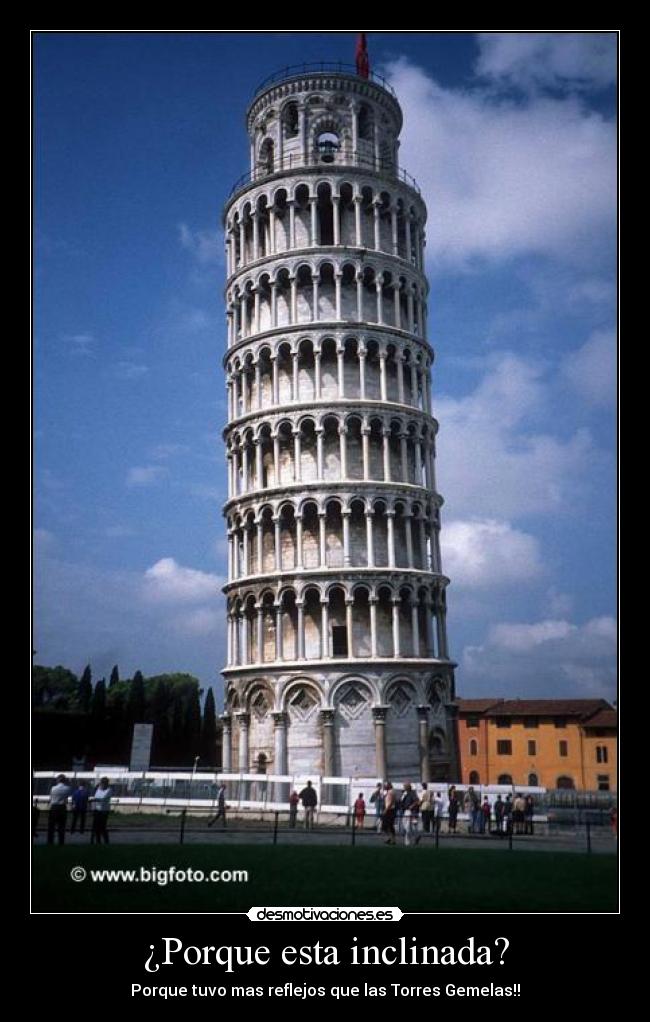 ¿Porque esta inclinada? - 