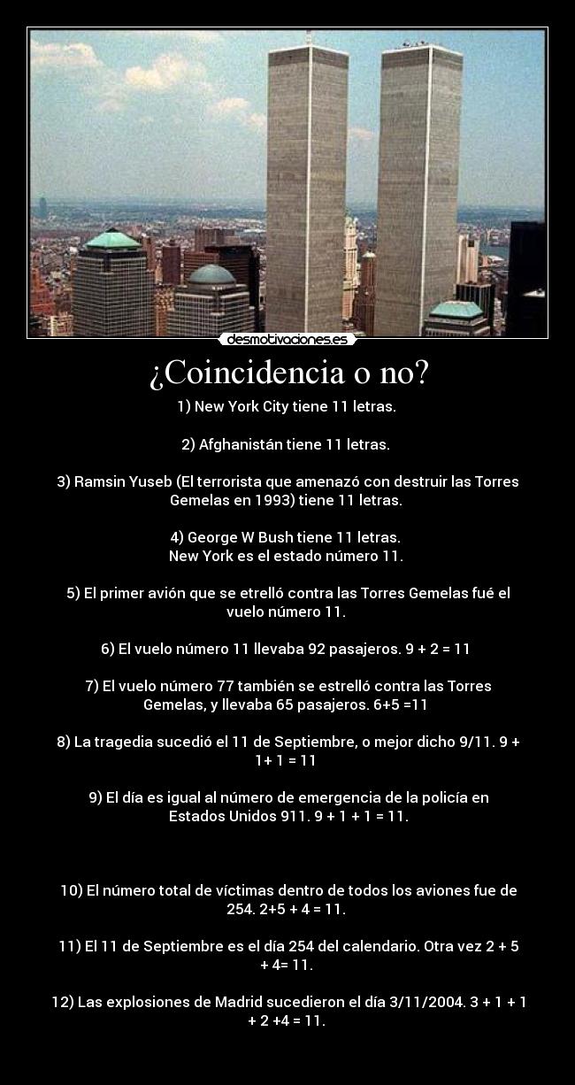 ¿Coincidencia o no? -