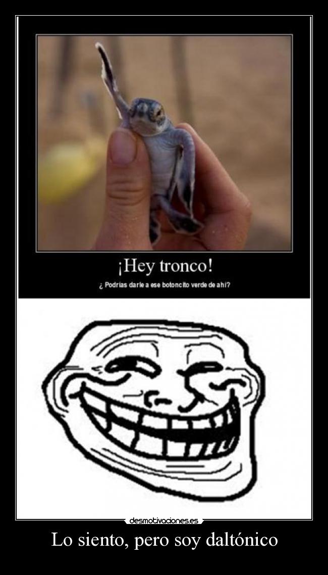 Lo siento, pero soy daltónico - 