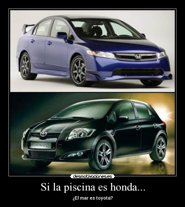 Si la piscina es honda... - ¿El mar es toyota?