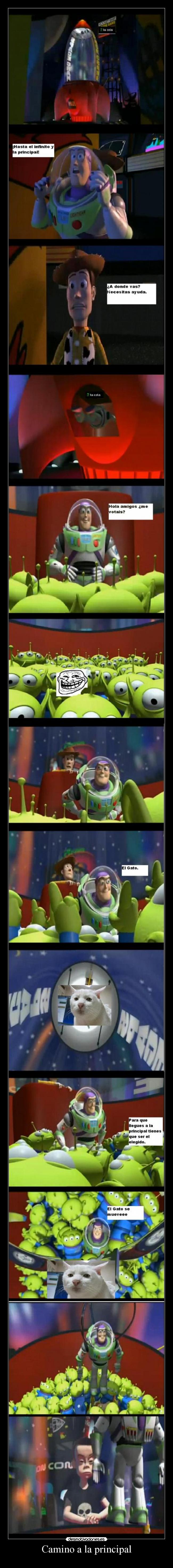 Camino a la principal -