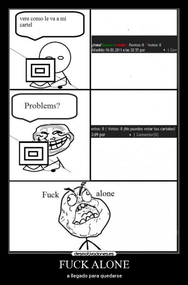 FUCK ALONE - a llegado para quedarse