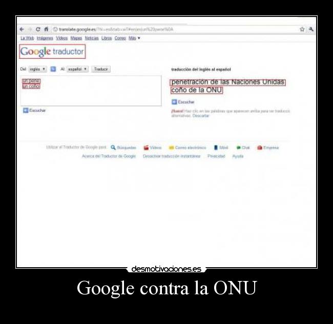 Google contra la ONU -