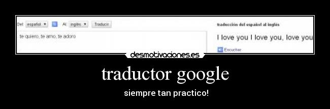 traductor google - siempre tan practico!