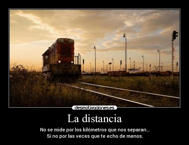 La distancia -