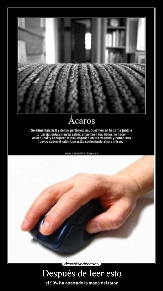 Después de leer esto - el 99% ha apartado la mano del ratón