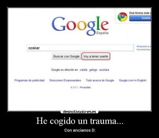 He cogido un trauma... - Con ancianos D: