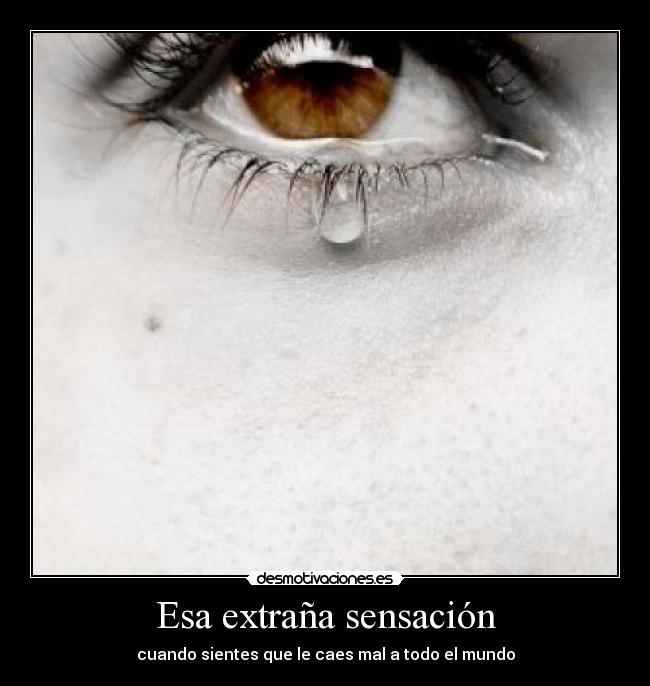 Esa extraña sensación - cuando sientes que le caes mal a todo el mundo