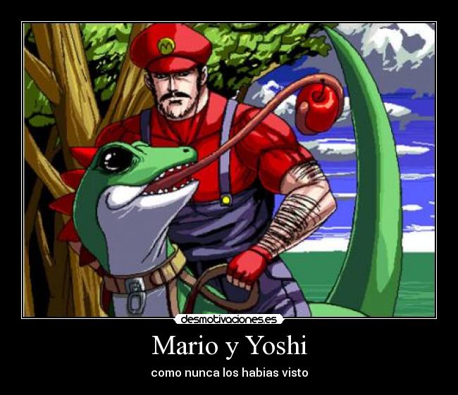 Mario y Yoshi - como nunca los habias visto