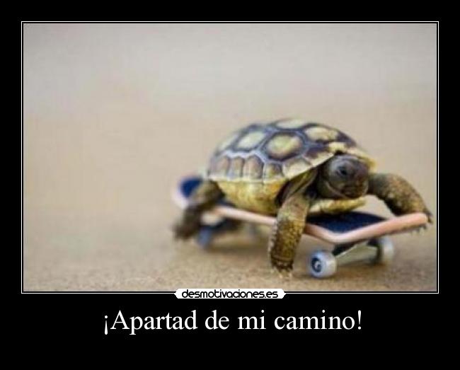 ¡Apartad de mi camino! -