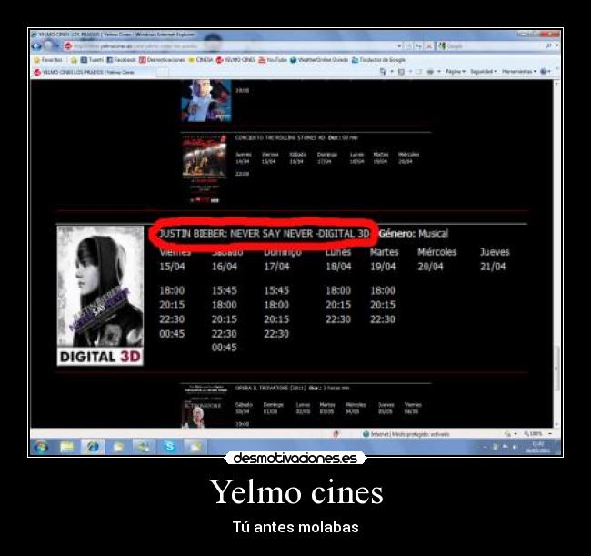Yelmo cines - Tú antes molabas