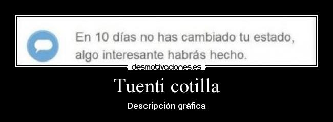 Tuenti cotilla - Descripción gráfica