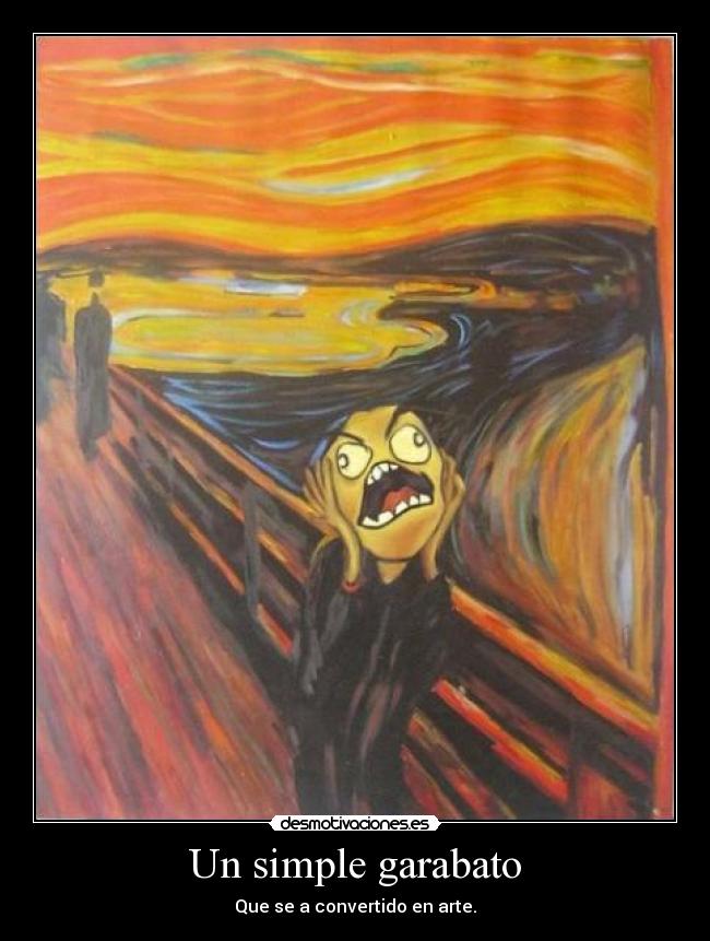 Un simple garabato - Que se a convertido en arte.