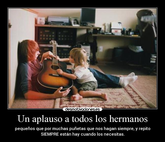 carteles aplauso todos los hermanos desmotivaciones