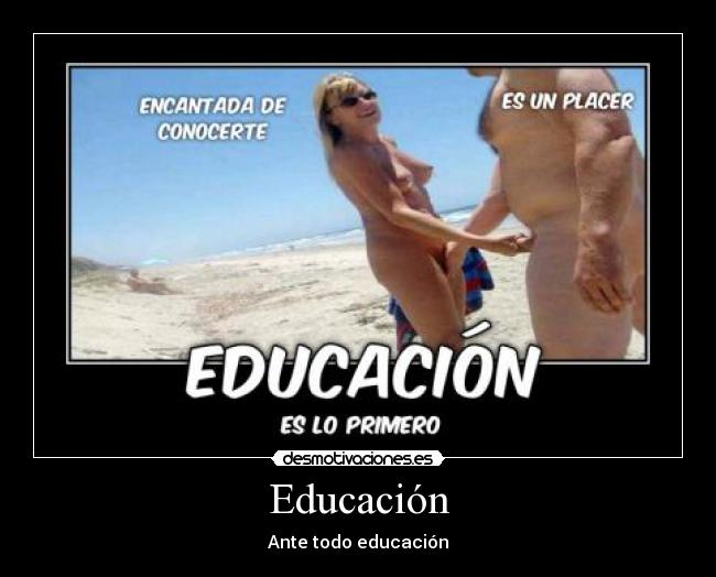 Educación - Ante todo educación