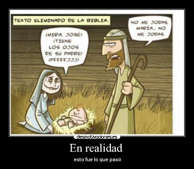 En realidad - esto fue lo que pasó