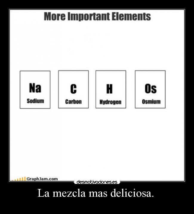 La mezcla mas deliciosa.  - 