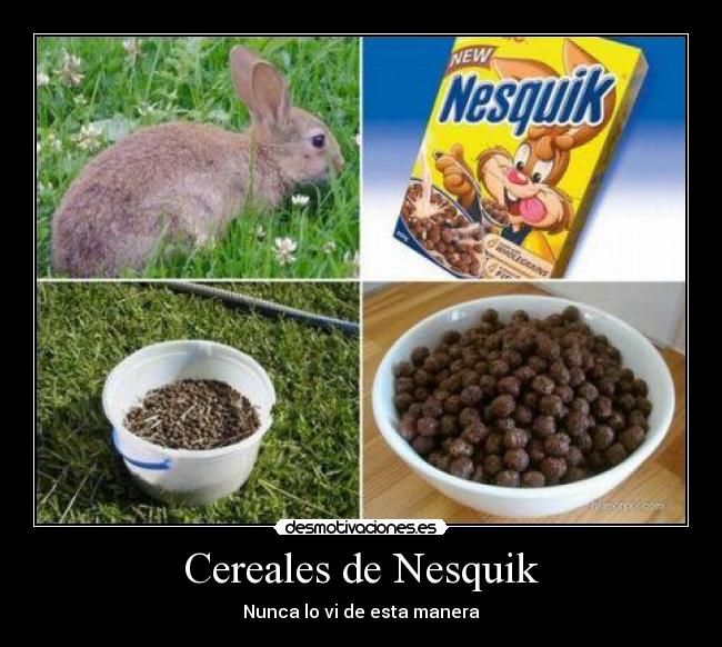 Cereales de Nesquik - Nunca lo vi de esta manera