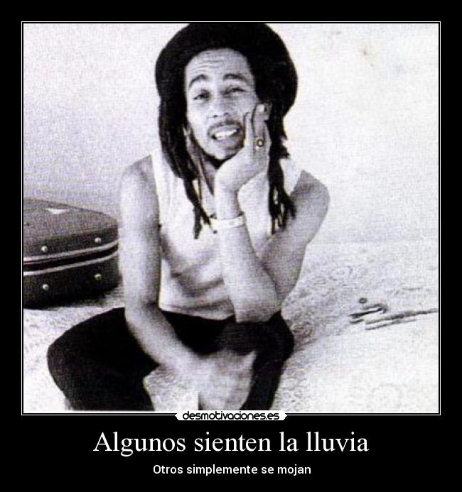 Algunos sienten la lluvia -