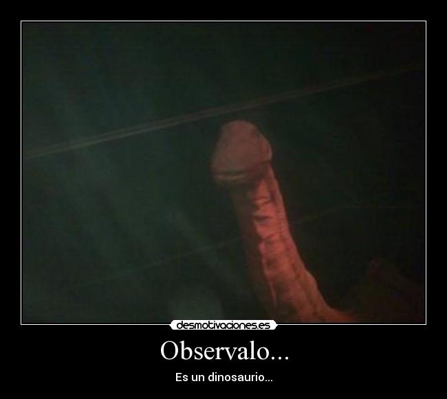 Observalo... - Es un dinosaurio...