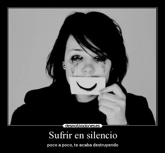 carteles silencio sufrir silencio desmotivaciones