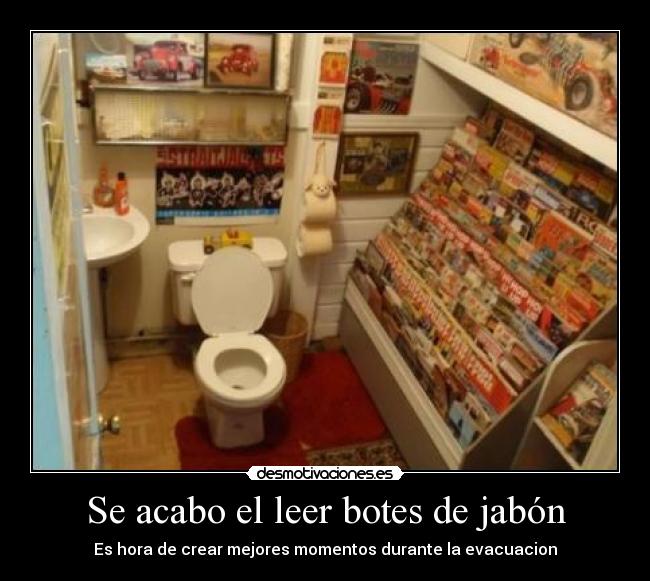 carteles retrete revistas diversion desmotivaciones