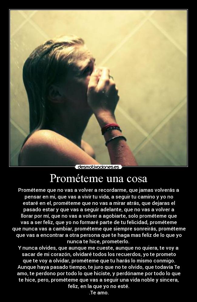 Prométeme una cosa -