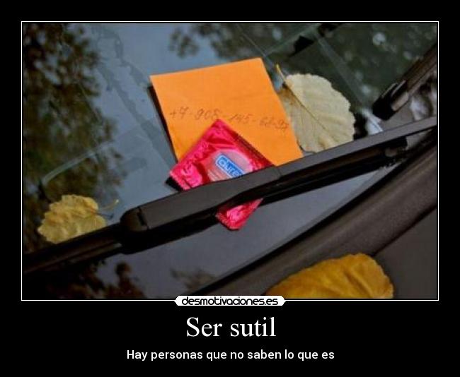 Ser sutil - 