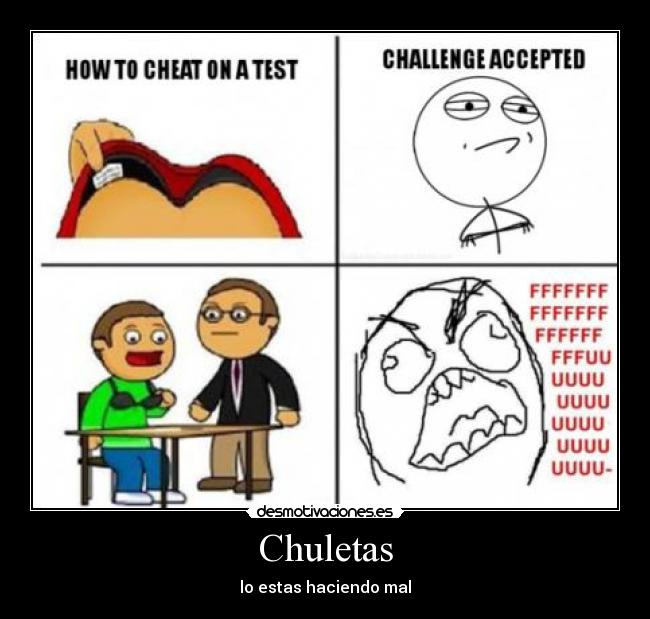 Chuletas - lo estas haciendo mal