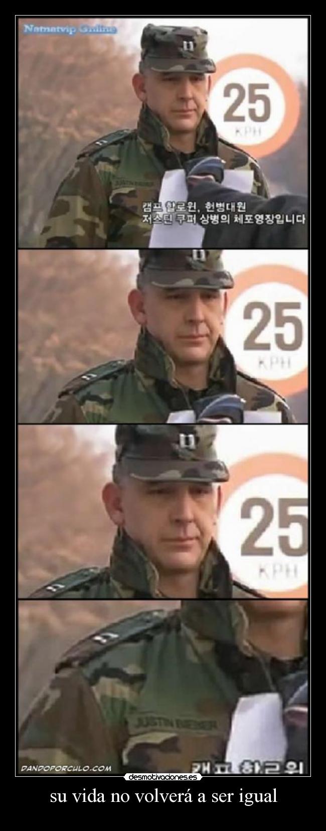 su vida no volverá a ser igual - 