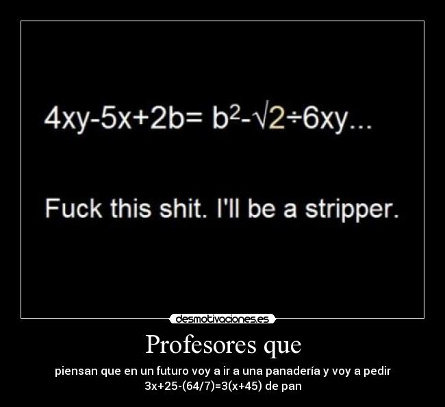 Profesores que - 