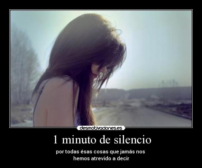 1 minuto de silencio -