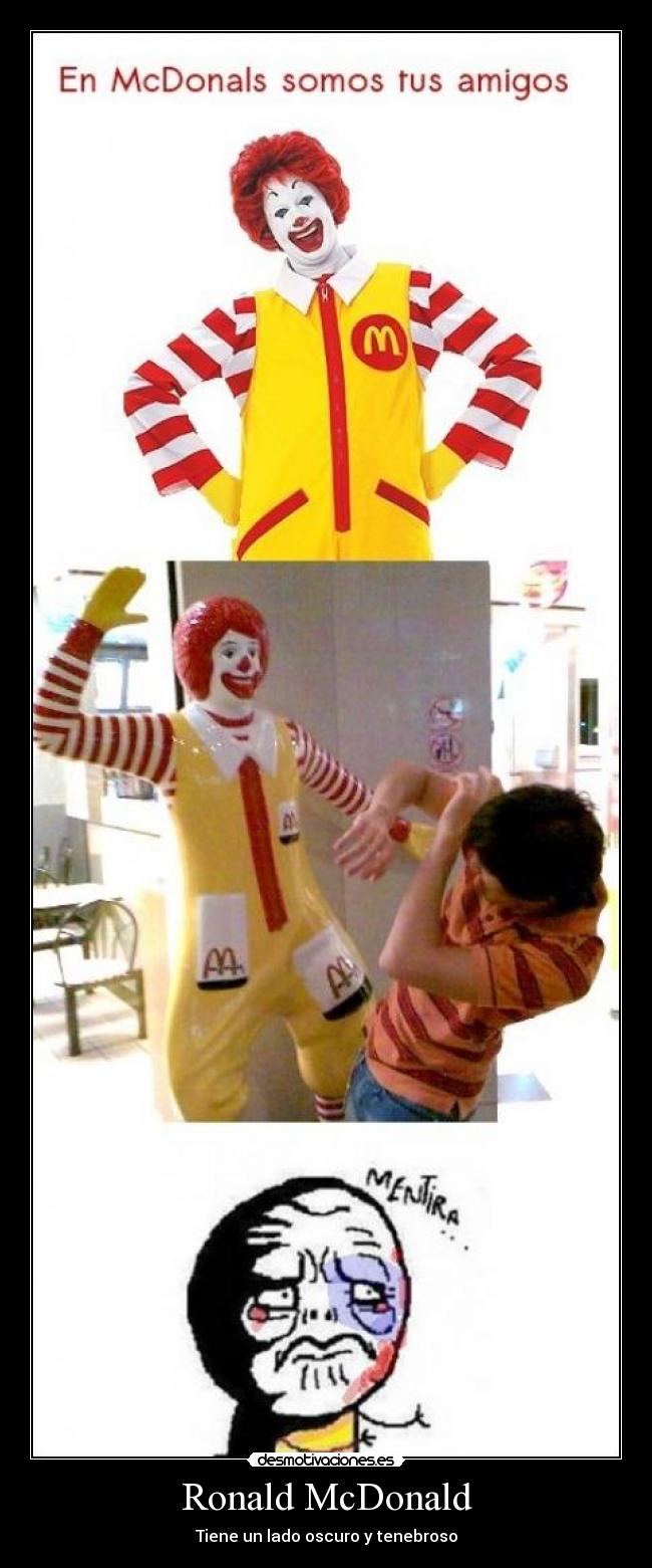 carteles ronald pega chica desmotivaciones