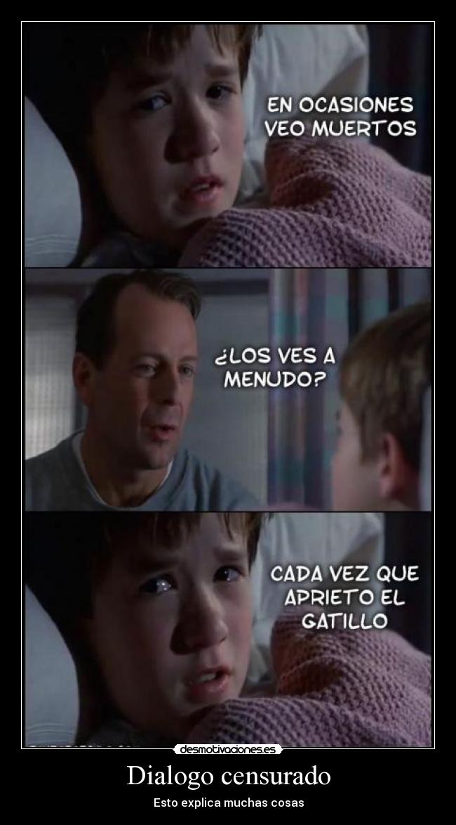 carteles sexto sentido porque muertos desmotivaciones