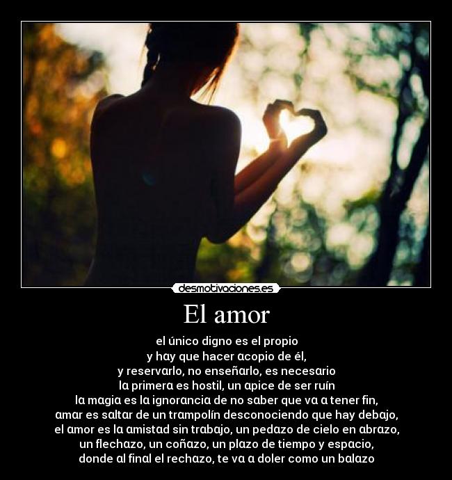 El amor -