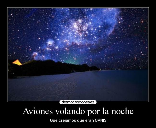 Aviones volando por la noche - 