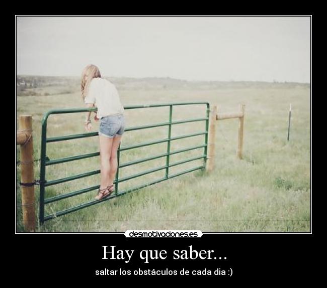 Hay que saber... - 