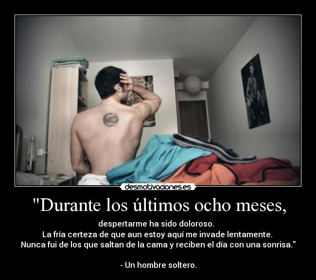 Durante los últimos ocho meses, -