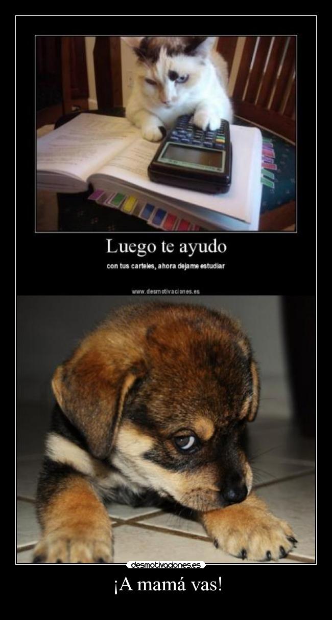 ¡A mamá vas! -