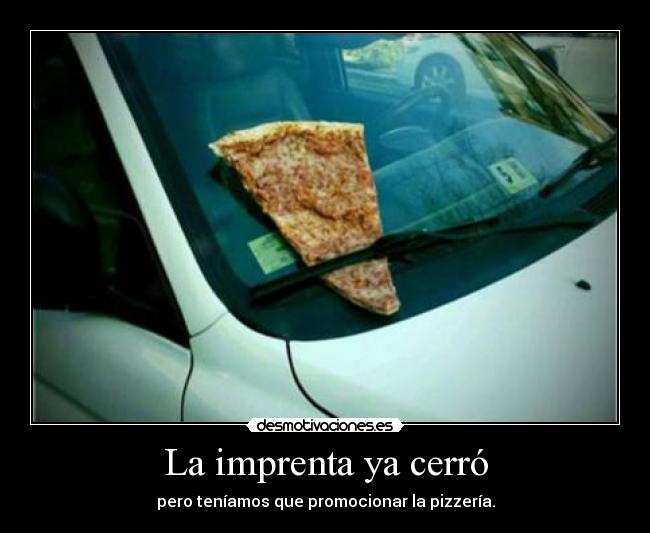 La imprenta ya cerró -