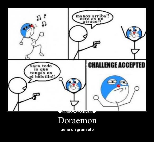 Doraemon - tiene un gran reto
